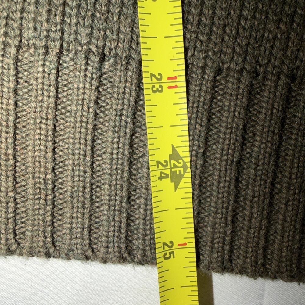 VTG Polo Ralph Lauren Knit Ribbed Pullover Sweater Mens XXL Cotton Olive Green - Picture 5 of 8